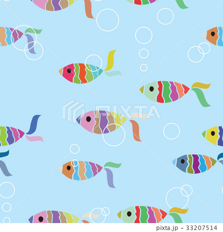 Fish seamless background Fish seamless background 33207514