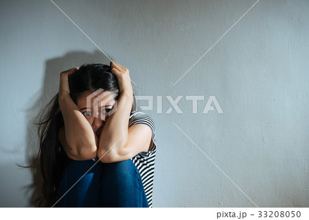 despair woman imagining violence encounter 33208050