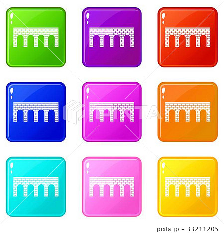 Bridge icons 9 set 33211205