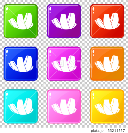 ArtScience Museum in Singapore icons 9 set 33211557