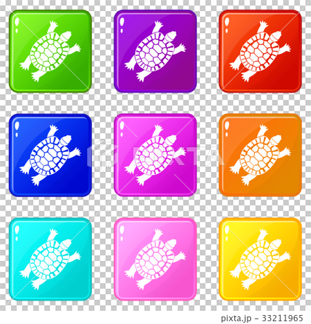 Turtle icons 9 set Turtle icons 9 set 33211965