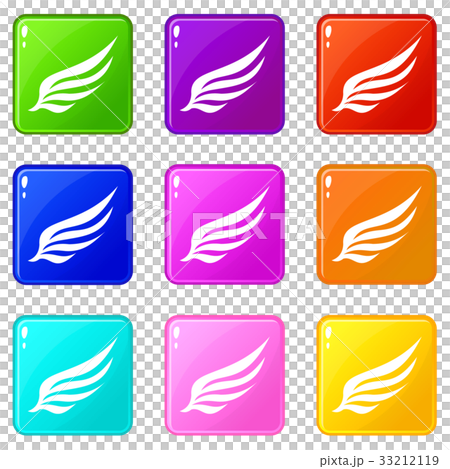 Wing Icons 9 Set - Stock Illustration [33212119] - PIXTA