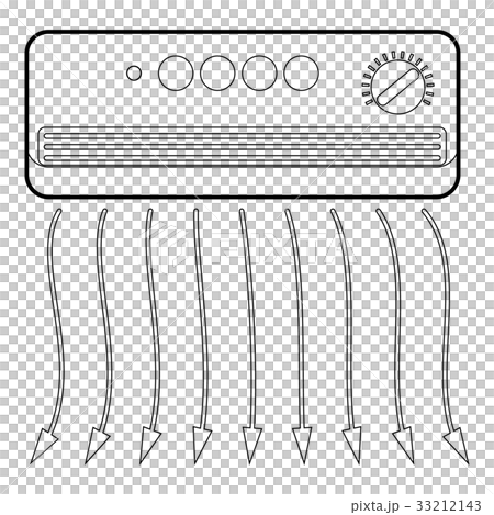 Wall heater icon, outline style 33212143