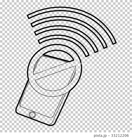 Gadget no wi-fi icon, outline style Gadget no wi-fi icon, outline style 33212206