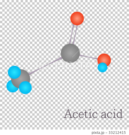Acetic acid 3D molecule chemical science Acetic acid 3D molecule chemical science 33212415