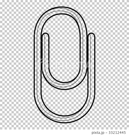 Clip icon, outline style 33212445