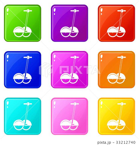 Alternative transport vehicle icons 9 set Alternative transport vehicle icons 9 set 33212740