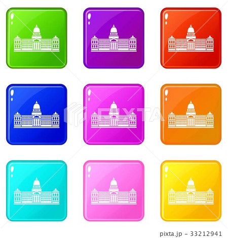 Palace of Congress , Argentina icons 9 set Palace of Congress , Argentina icons 9 set 33212941