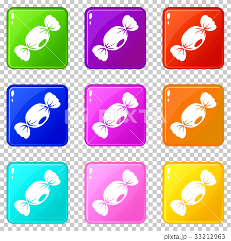 Small candy icons 9 set 33212963