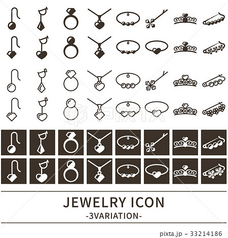 ジュエリー　アイコン　セット 33214186