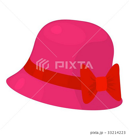 Woman hat icon, cartoon style 33214223