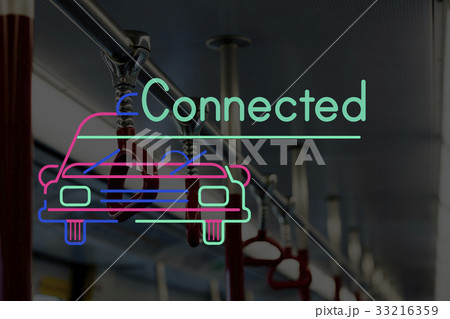 Train Station City Life with Car Icon Train Station City Life with Car Icon 33216359