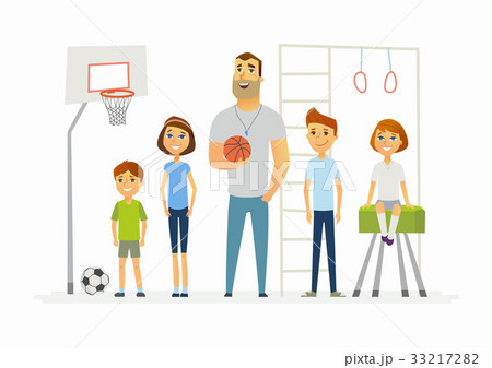Physical education lesson at school - modern 33217282