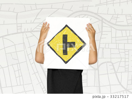 Hands holding network graphic overlay banner 33217517