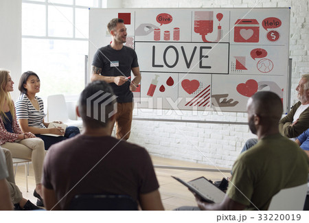 Love Kindness Help Wellness Concept Love Kindness Help Wellness Concept 33220019
