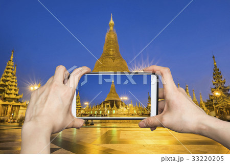 Shwedagon Pagoda, Myanmar, Smartphone Photography 33220205