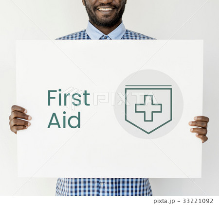 Man holding network graphic overlay billboard Man holding network graphic overlay billboard 33221092