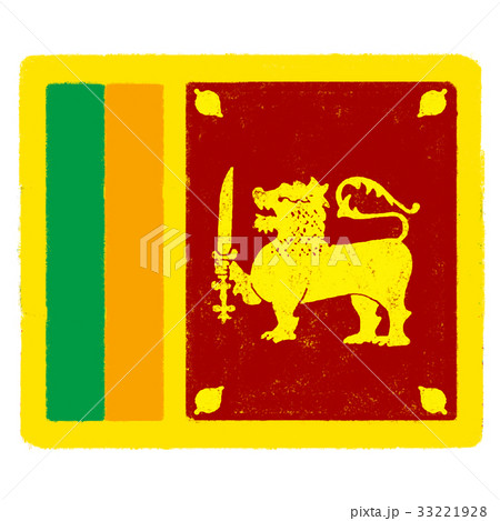 国旗 スリランカのイラスト素材