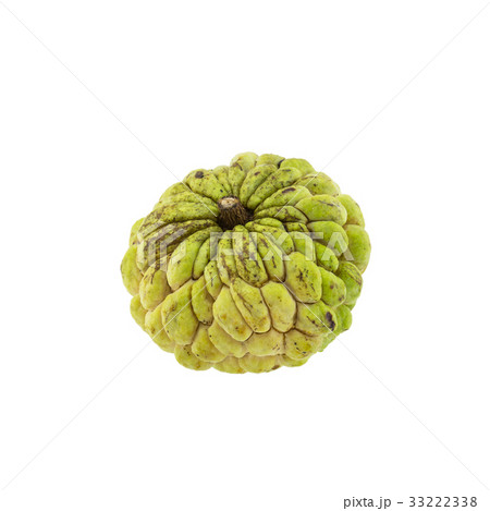 custard apple isolated on white background. 33222338