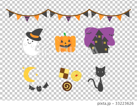 ハロウィンのイラストアイコン素材 ハロウィンのイラストアイコン素材 33223626