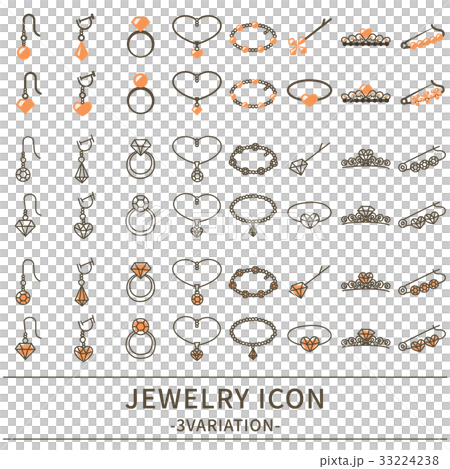 Jewelry icon set 33224238