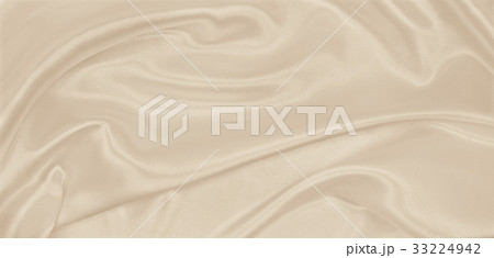 Smooth elegant golden silk or satin luxury cloth  33224942