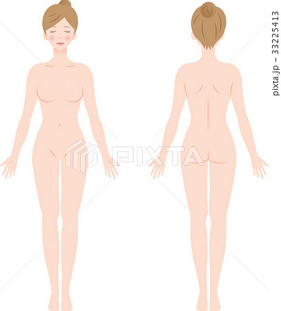 女性　裸　全身 33225413