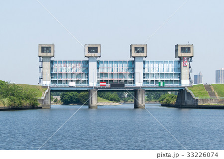 岩淵水門と隅田川 33226074