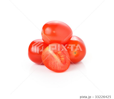 Grape or cherry tomatoes isolated on white 33226425
