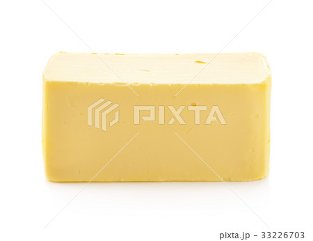 Stick of butter isolated on white background 33226703