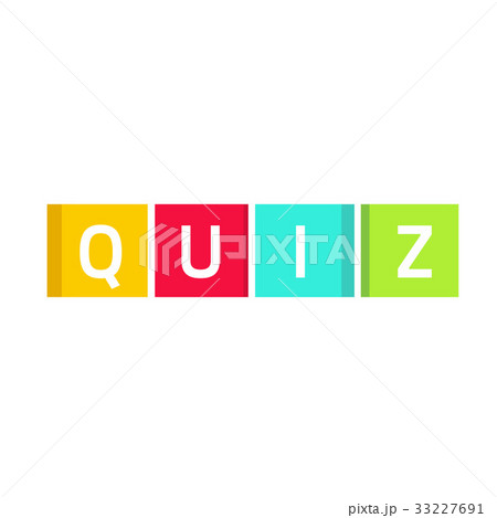 Quiz Logo Vector Questionnaire Show Icon Conceptのイラスト素材