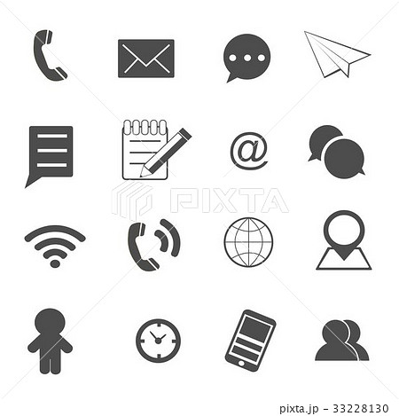 contact and communication icons set vector contact and communication icons set vector 33228130