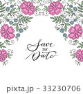 Flower design ornament frame. 33230706