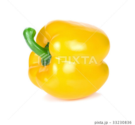 fresh yellow pepper on white background fresh yellow pepper on white background 33230836