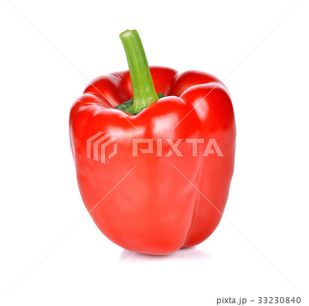red pepper over white background 33230840