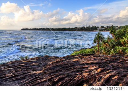 Moragalla Beach at morning, Beruwala, Sri Lanka 33232134