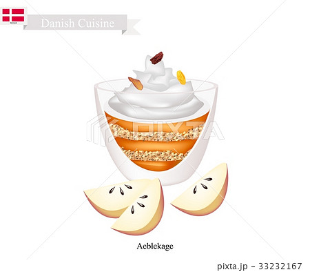 Aeblekage or Apple Cake, Dessert in Denmark Aeblekage or Apple Cake, Dessert in Denmark 33232167