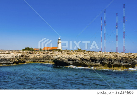 Some lighthouse on Cyprus island 33234606