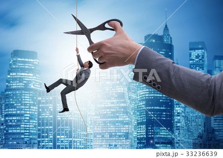 Businessman in business risk concept Businessman in business risk concept 33236639