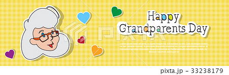 Happy Grandparents Day Greeting Card Colorful Happy Grandparents Day Greeting Card Colorful 33238179