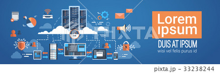 Data Center Cloud Computer Connection Hosting 33238244