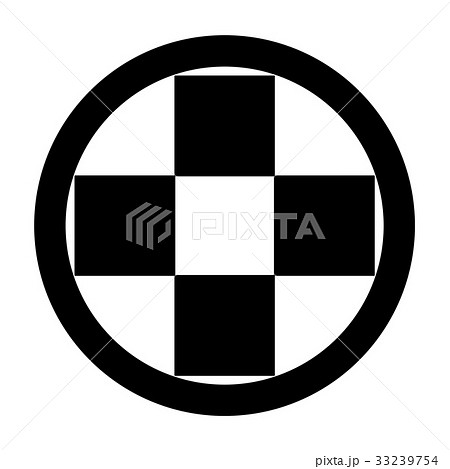 梶原氏　丸に石畳 33239754