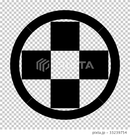 梶原氏　丸に石畳 33239754