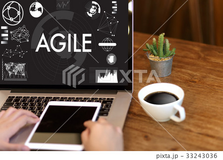AGILE Agility Nimble Quick Fast Concept working 33243036