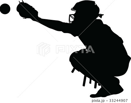 Baseball Catcherのイラスト素材