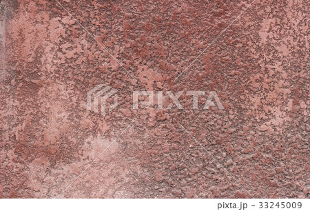 Distressed Red Plaster Wall With Cracked  33245009