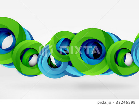 Modern 3d ring vector abstract background Modern 3d ring vector abstract background 33246599