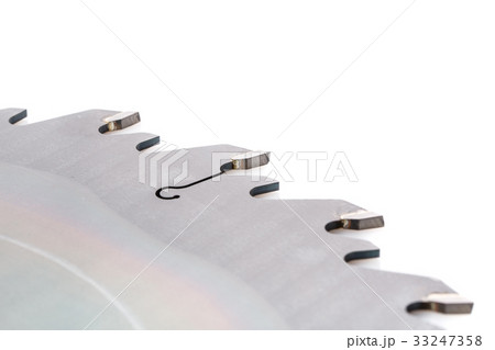 Circular saw teeth on a white background Circular saw teeth on a white background 33247358