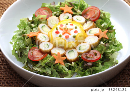 豆腐の野菜サラダ Salad of tofu and vegetables 豆腐の野菜サラダ Salad of tofu and vegetables 33248121