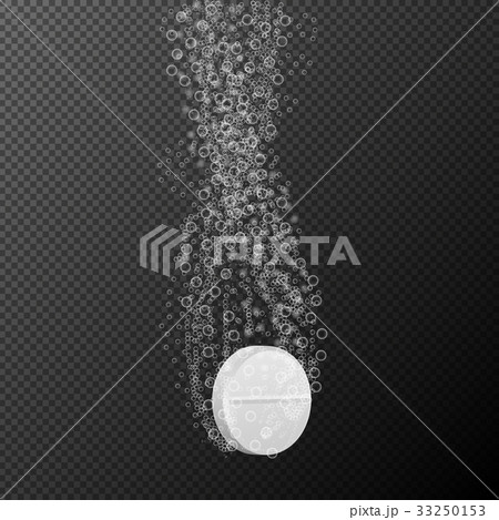 Vector illustration of effervescent pill 33250153